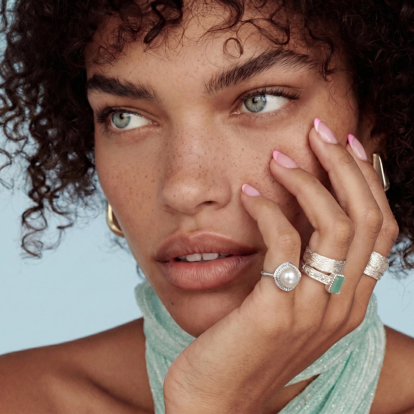 Pearl Halo Dreams Ring by Thrivora