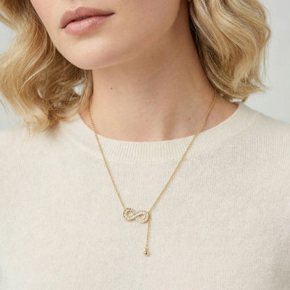 Infinity Sparkle Necklace by Thrivora