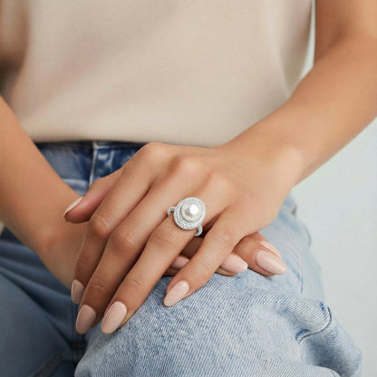 Pearl Constellation Ring by Thrivora