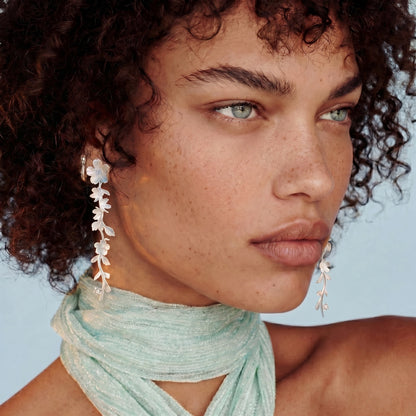 Garden Bloom Drop Earrings by Thrivora